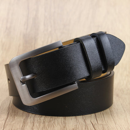 1pc Pu Leather Strap, Fashion Pin Buckle Belts For Men