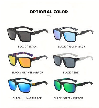 Polarized Cycling Fishing Running Men Glasses, Windproof Fashion Eyewear, TAC Lens Vintage Style