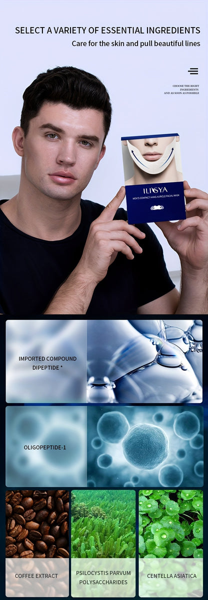 Small V Face Lifting Mask Stick Bandage Firming Face Hanging Ear Lifting Double Chin Firming Skin V-line Face Lifting Facial Mask Face Firming, Lifting Small V-face Ear Hook For Men