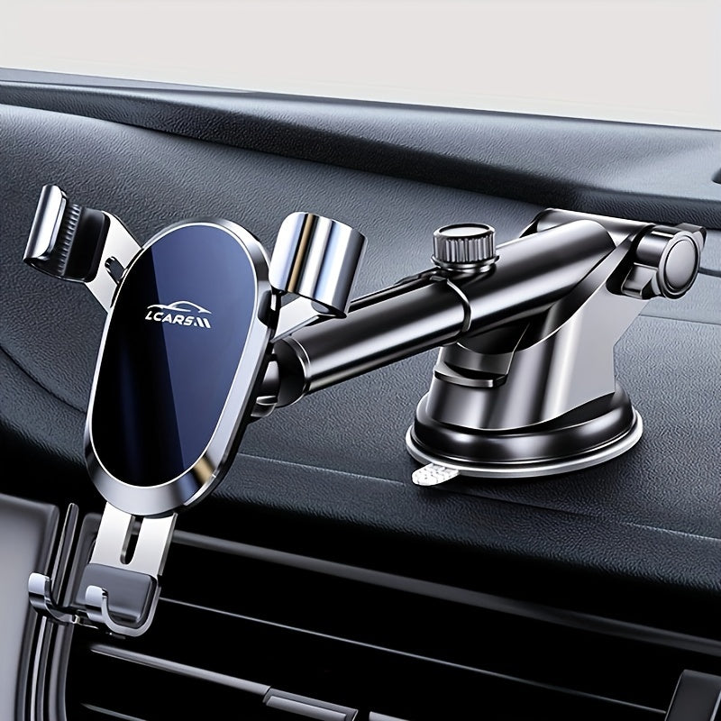 Universal Car Phone Mount - Anti-Shake Dashboard Holder for Navigation and Hands-Free Calls