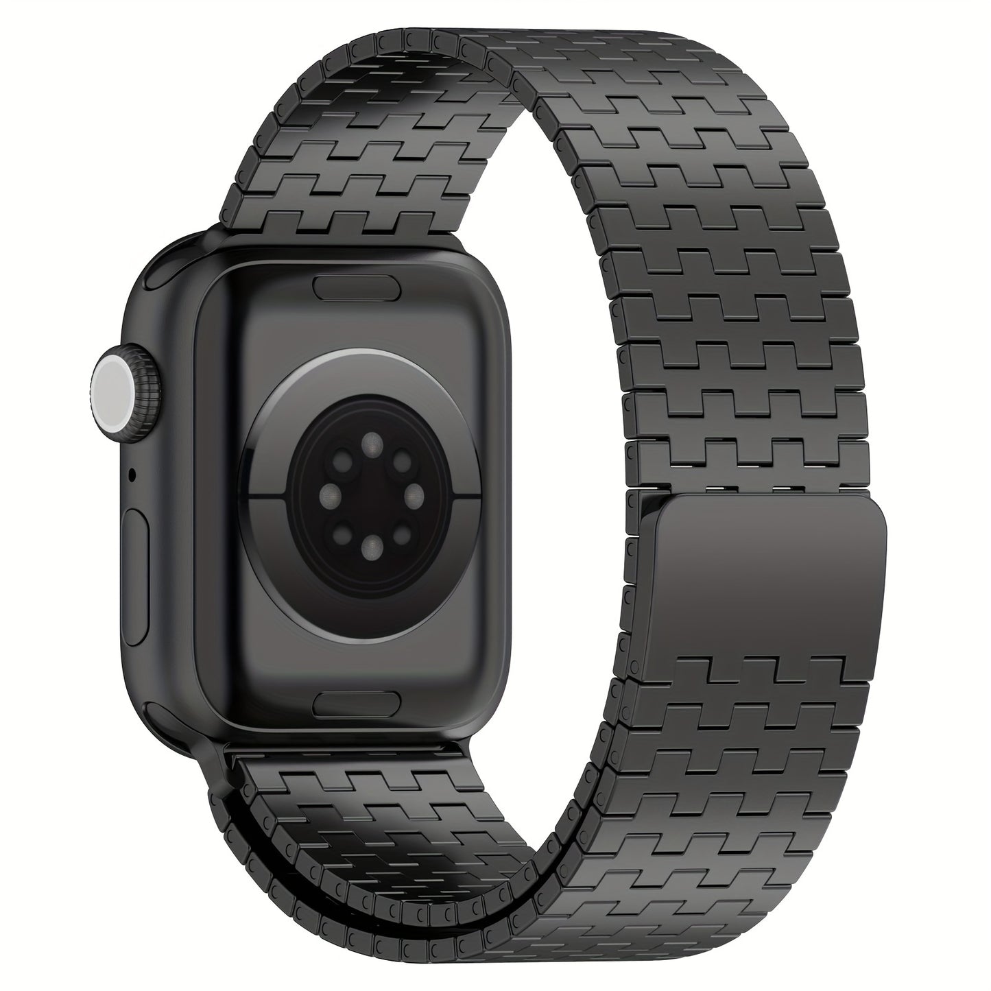 38mm-49mm Adjustable Stainless Steel Magnetic Band - Water-Resistant, Comfortable, Sports-Themed Metal Strap for iWatch Series 1/2/3/4/5/6/7/8 - Compatible with Multiple Models, Durable, and Stylish