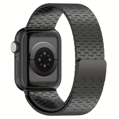 38mm-49mm Adjustable Stainless Steel Magnetic Band - Water-Resistant, Comfortable, Sports-Themed Metal Strap for iWatch Series 1/2/3/4/5/6/7/8 - Compatible with Multiple Models, Durable, and Stylish