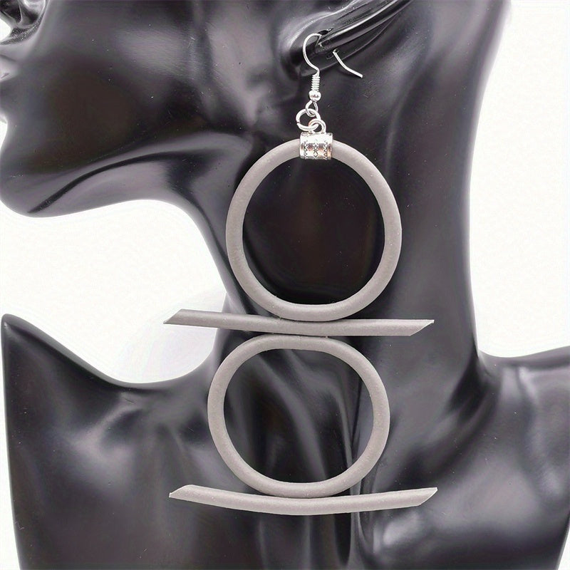Exaggerated Long Dangle Earrings Bohemian Style Personality Design Rubber Jewelry Unique Party Ear Accessories
