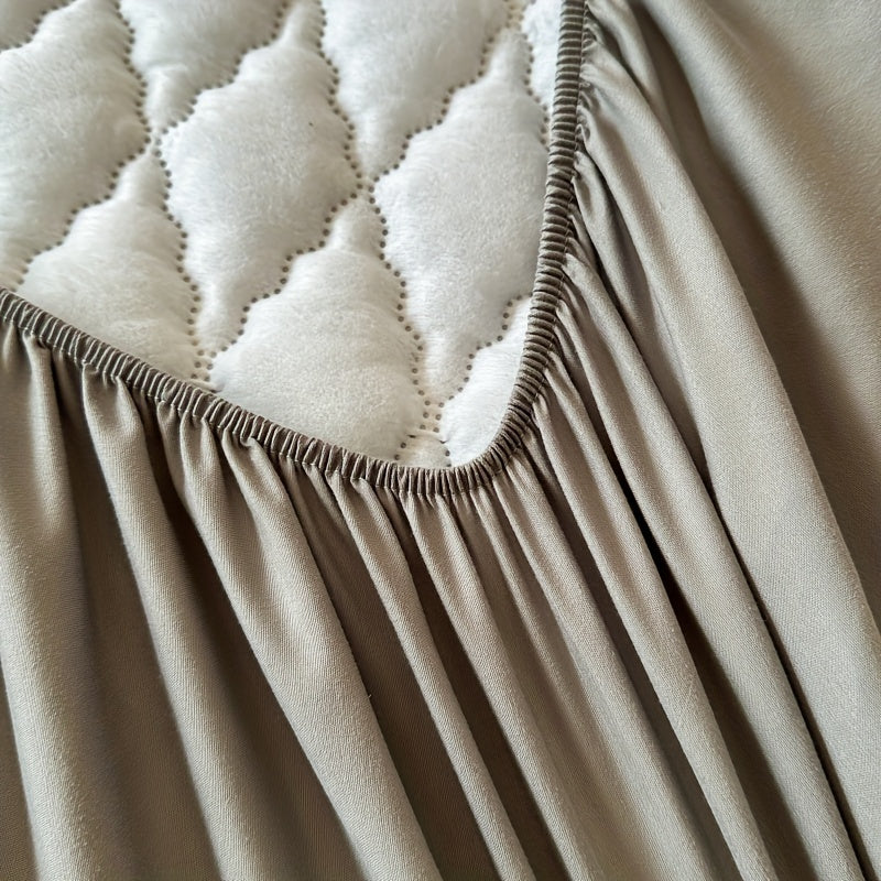 1pc waterproof mattress cover non-slip mattress cover hotel bedroom dormitory mattress protection cover simple solid color