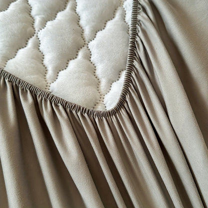 1pc waterproof mattress cover non-slip mattress cover hotel bedroom dormitory mattress protection cover simple solid color