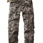 Mens Camo Cargo Pants - Stylish & Durable with Multi-Flap Pockets - Loose Fit Outdoor Work Pants for Hiphop Streetwear