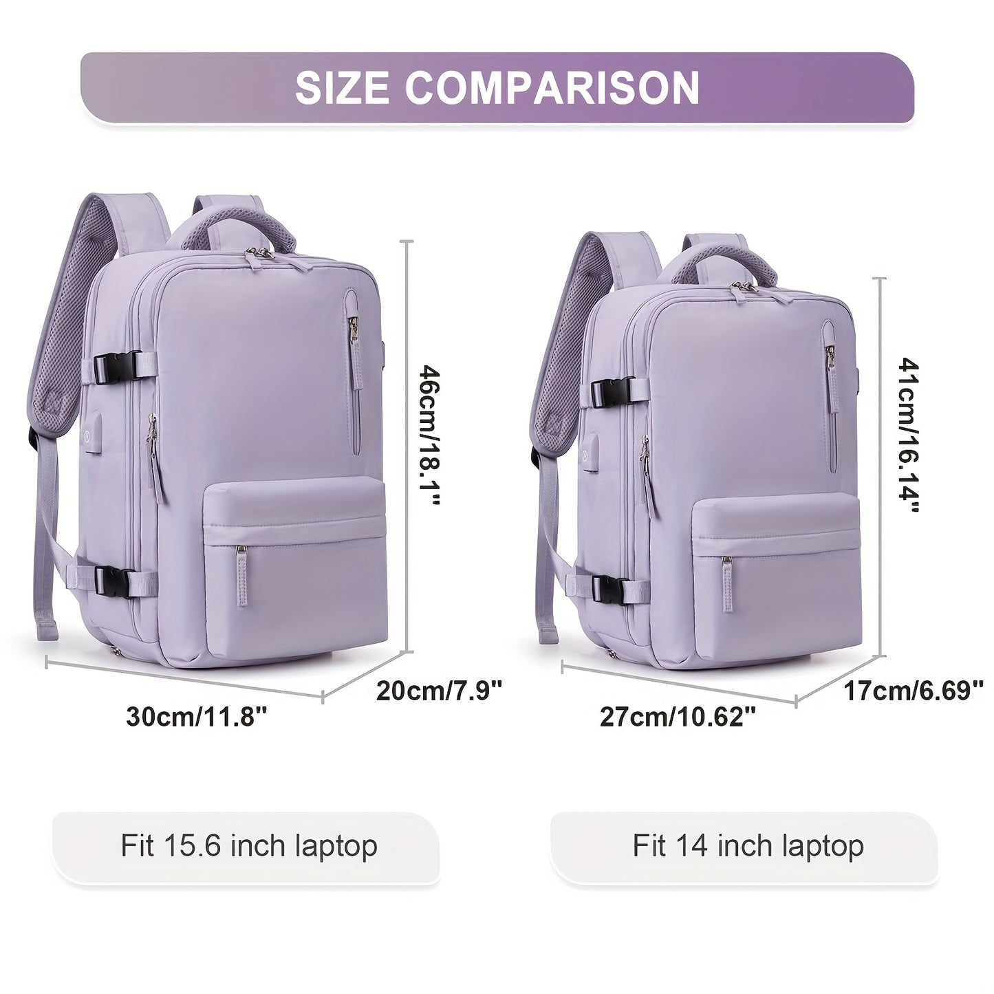 Large Capacity Multifunctional Leisure Backpack for Travel, with Dry Wet Separation Layer and Independent Shoe Compartment, and Anti-Theft Zipper Pocket, Lightweight and Portable, Suitable for Trave