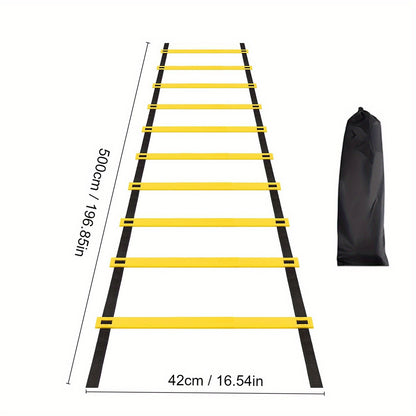 Agility Ladder With Storage Bag Speed Training Equipment With Storage Bag, Football Soccer Fitness Feet Training Training Ladder