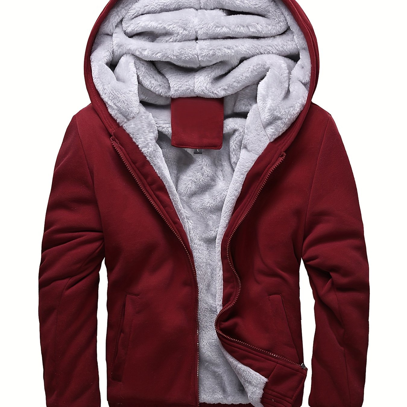 Winter Jacket Men's Fleece Casual Cardigan Autumn And Winter Warm Hooded Thick Jacket 2023 New Trend