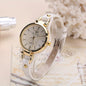 Elegant Quartz Ladies Watch - Boho Chic Leather Strap, Japanese Movement, Shock-Resistant with Stud Embellishments