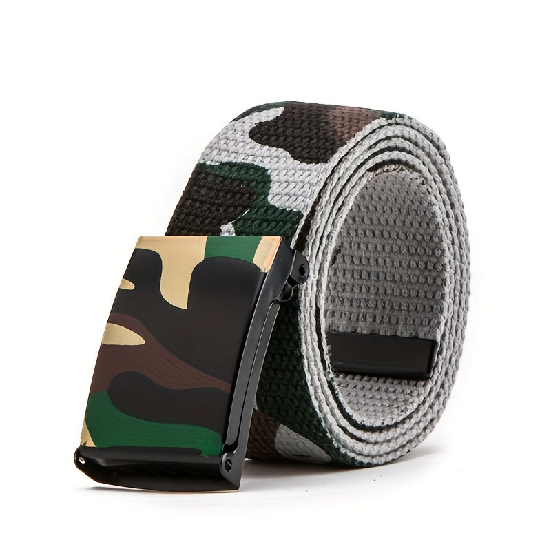 Fashion Camouflage Belt Street Dance Belt Casual Trousers Belt Canvas Belt For Men