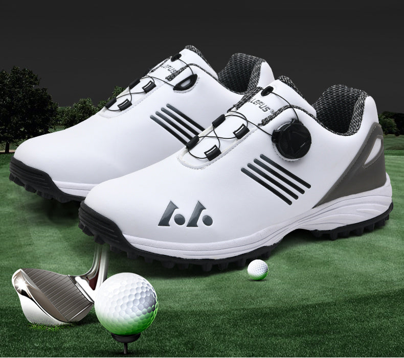 [LEFUS Golf Shoes] LEFUS Non-Slip Men's Golf Shoes - Breathable, Comfortable, Rotating Buckle Closure for All Seasons