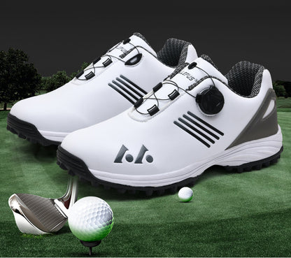 [LEFUS Golf Shoes] LEFUS Non-Slip Men's Golf Shoes - Breathable, Comfortable, Rotating Buckle Closure for All Seasons