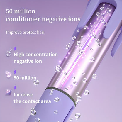 Luxurious Automatic Curling Iron Wand - Professional Ceramic Rollers/Straighteners with Rotating Function, Easy-to-Use, Fast Heating, Long-Lasting Curls, and Salon-Quality Results