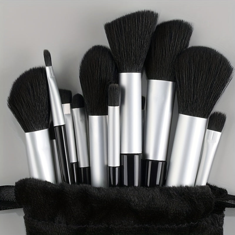 Makeup Brush Set Soft Fluffy Professional Cosmetic Foundation Powder Eyeshadow Kabuki Blending Make Up Brush Beauty Tool With Bag Makeup Sponge Beauty Gift For Makeup Beginner
