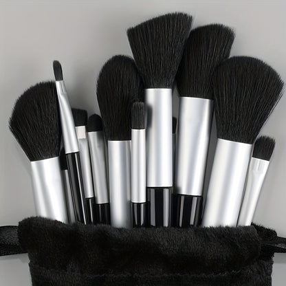 Makeup Brush Set Soft Fluffy Professional Cosmetic Foundation Powder Eyeshadow Kabuki Blending Make Up Brush Beauty Tool With Bag Makeup Sponge Beauty Gift For Makeup Beginner