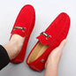 Men's Moccasin Loafer Shoes With Metallic Decor, Comfy Non-slip Slip On Shoes, Men's Shoes, Spring And Summer