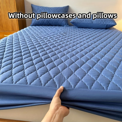 1pc waterproof mattress cover non-slip mattress cover hotel bedroom dormitory mattress protection cover simple solid color