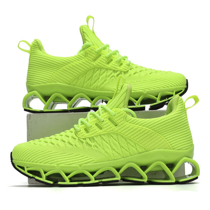 Chic Geometric Women's Sneakers for Fall – Breathable, Stabilizing, & All-Season Running Comfort