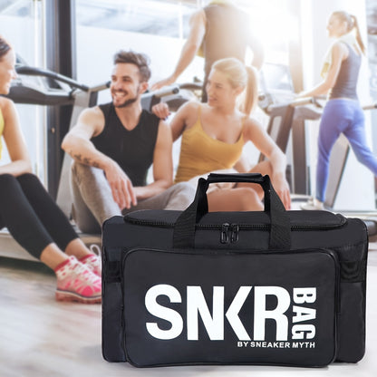 Ultra-Lightweight Sports Bag - Spacious Zippered Gym Duffel with Stylish Letter Pattern - Perfect for Basketball Training and Everyday Use