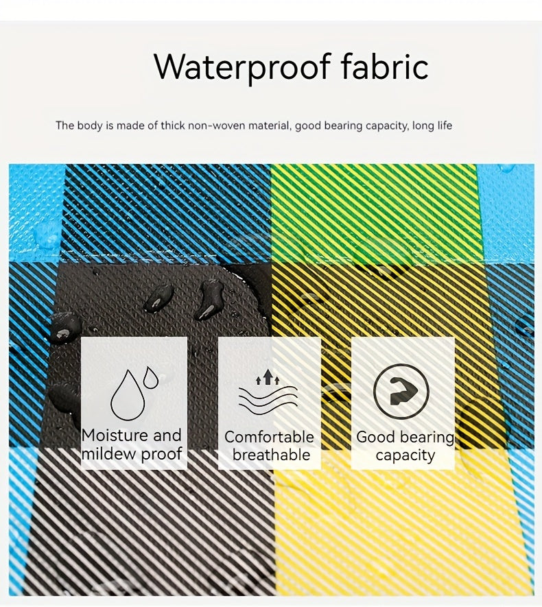 1pc Large Capacity Hanging Storage Bag, Moving Packaging Storage Bag, Waterproof Storage Bag With Zippers & Reinforced Handle, Suitable For Student Back To School