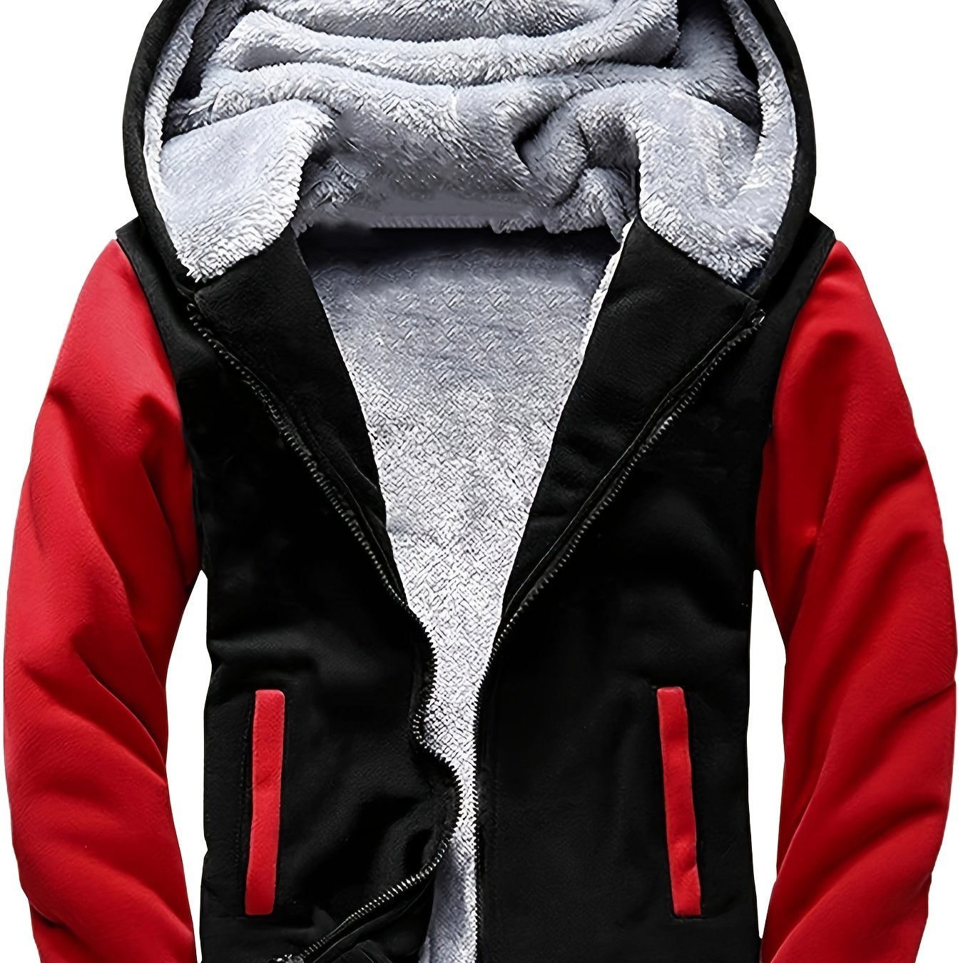 Boys Sherpa Lined Hoodie Kids Fleece Sweatshirt Full Zip Hooded Jacket