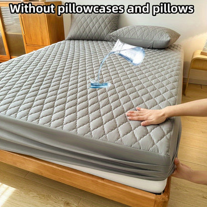 1pc waterproof mattress cover non-slip mattress cover hotel bedroom dormitory mattress protection cover simple solid color