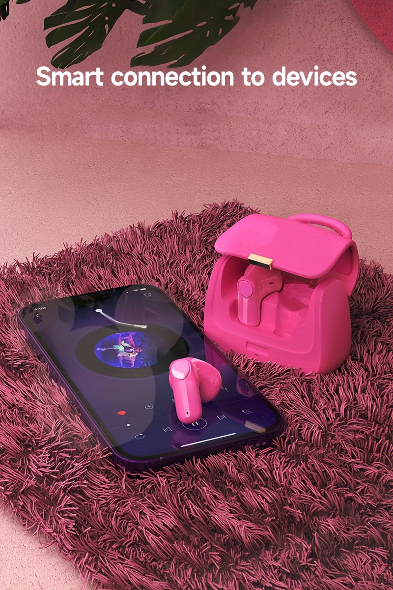 Fashion-Forward Active Noise-Cancelling Wireless Headset: Quick Charge, Touch Control, Gaming-Ready, Unique Handbag-Crafted Design for the Modern User