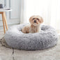 [Soft Donut Cat Bed Nest] Soft Warm Donut Cat Bed Nest, Calming Donut Cuddler Cat Bed, Comfortable And Washable Cat Cushion Nest With Non-slip Bottom Indoor Cats Christmas Gift