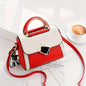 Elegant Lightweight Colorblock Crossbody Bag for Women: Polyester-Lined, Adjustable Strap, Secure Magnet Closure
