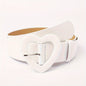 2023 New Pink Wide Belt for Women with Love Buckle and Rose Red Belt Decoration for Hot Girls