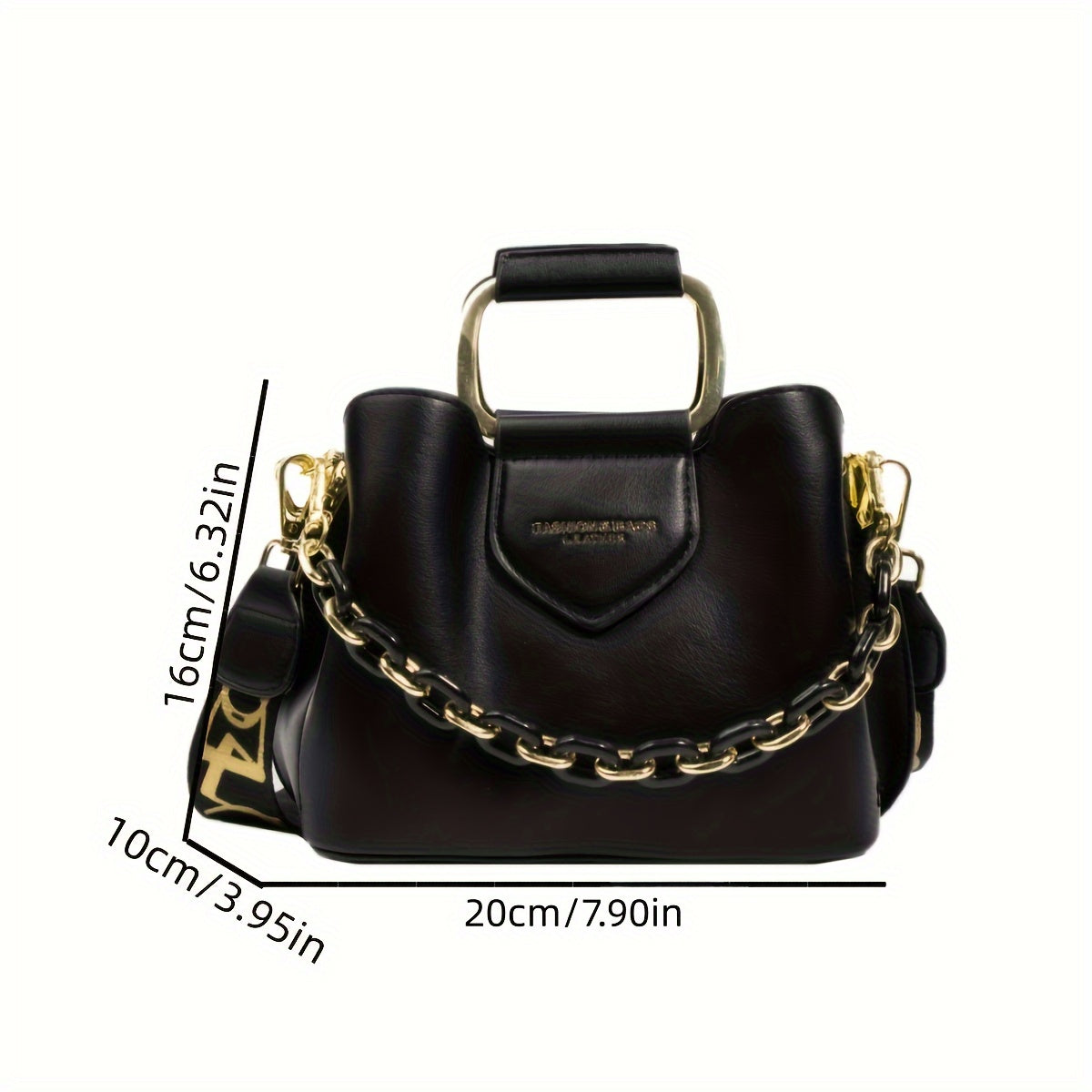 Fashion Top Handle Bucket Bag, Trendy PU Handbag, Women'S Casual Handbag & Shoulder Satchel Purse