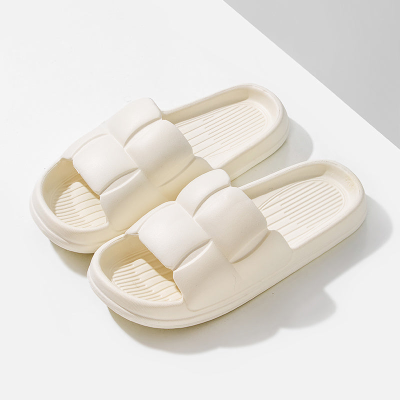 Soft & Silent EVA Slippers: Quick-Drying, Anti-Skid, Stylish Striped Design for Indoor/Outdoor Comfort