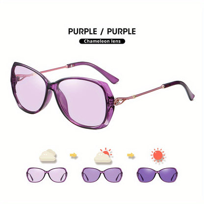 Fashion Design HD Photochromic Sunglasses For Women Polarized Glasses Driving Travel Oversized Ultralight Luxury Ladies Eyewear best gifts for Mother's Day