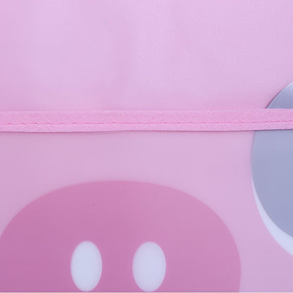 Waterproof Youngsters Feeding Bib with Pockets - Cute Cartoon Designs, Dirt-Resistant EVA Material for Boys & Girls