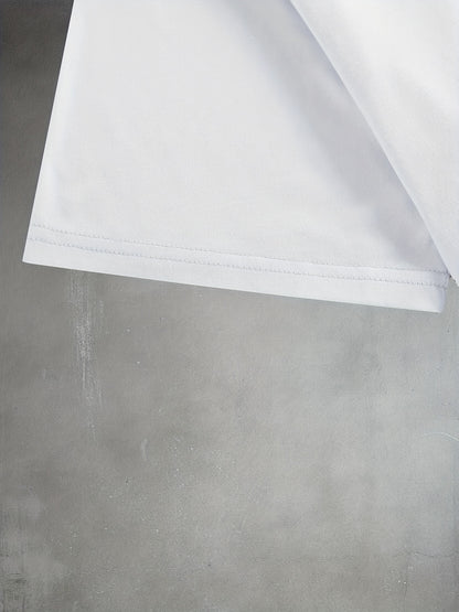 Stylish Basketball Player Pattern Print Men's Comfy Chic T-shirt, Graphic Tee Men's Summer Outdoor Clothes, Men's Clothing, Tops For Men, For Halloween