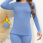 Women's Thermal Long Sleeve Crew Neck Shirt, Solid Color Bottoming Tops, Women's Clothing