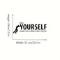 1pc Push Yourself Wall Quote Sticker, Success Fitness Decals Vinyl, Bedroom Living Room Gym Interior Design Art Mural