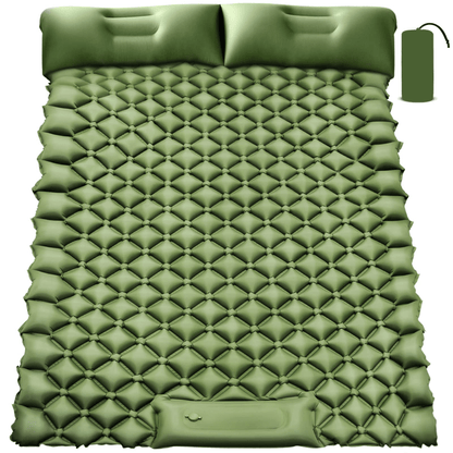 1pc Inflatable Mat, Double Sleeping Mat, Portable Moisture-proof Air Mat For Mountaineering Outdoor Camping Hiking