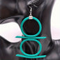Exaggerated Long Dangle Earrings Bohemian Style Personality Design Rubber Jewelry Unique Party Ear Accessories