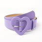 2023 New Pink Wide Belt for Women with Love Buckle and Rose Red Belt Decoration for Hot Girls