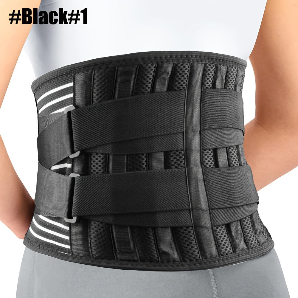 Anti-Skid Design Back Brace, Back Support Belt For Women & Men, Breathable Lower Back Brace With Lumbar Pad