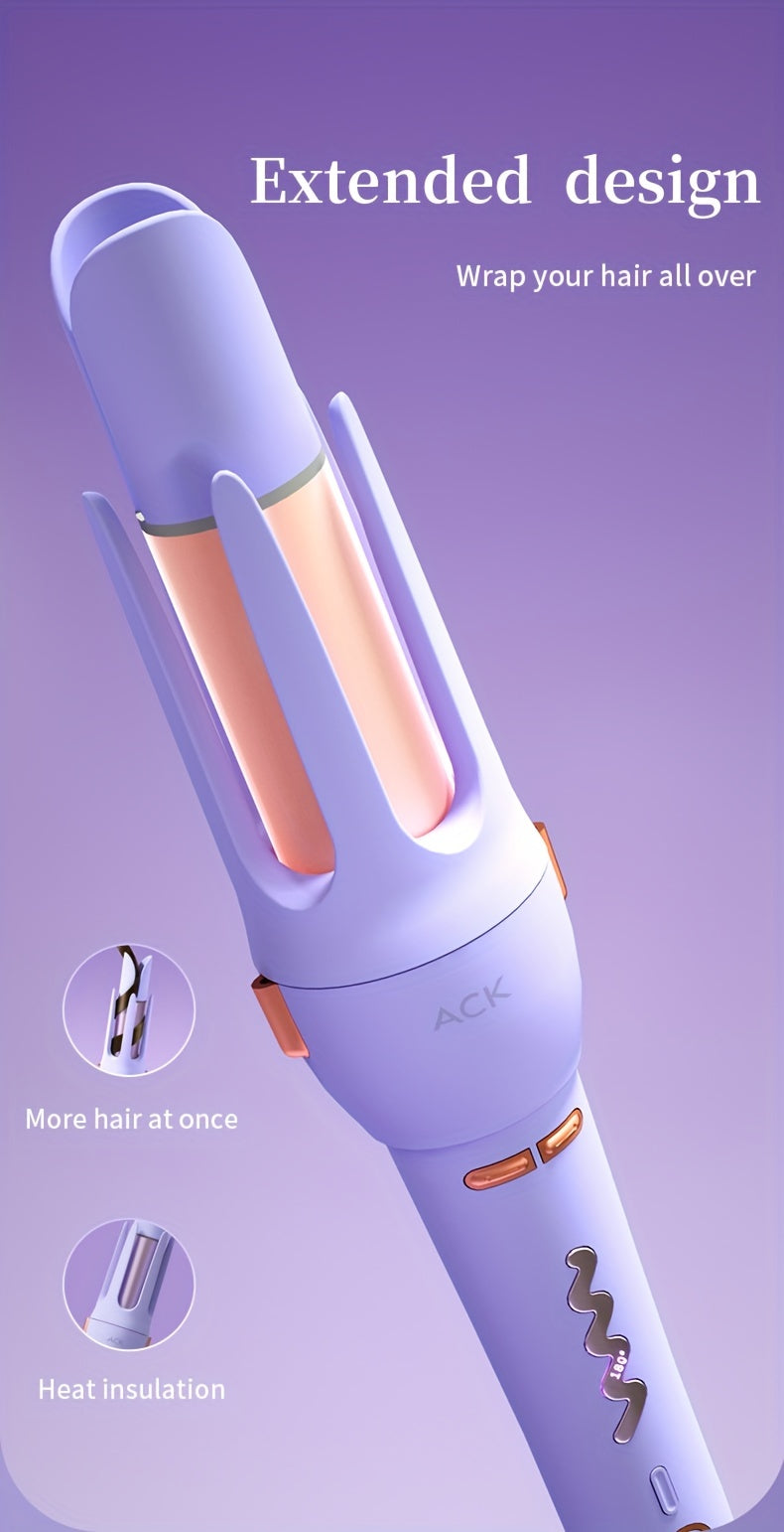 Luxurious Automatic Curling Iron Wand - Professional Ceramic Rollers/Straighteners with Rotating Function, Easy-to-Use, Fast Heating, Long-Lasting Curls, and Salon-Quality Results