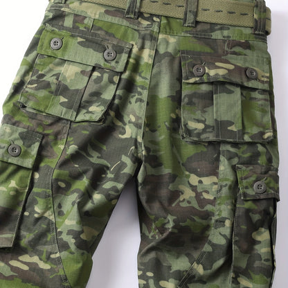 Men's Snake Skin Camo Cargo Pants - Multi-Pocket, Trendy, Outdoor, Streetwear-Ready Trousers with Durable Fabric and Practical Design