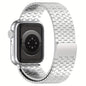 38mm-49mm Adjustable Stainless Steel Magnetic Band - Water-Resistant, Comfortable, Sports-Themed Metal Strap for iWatch Series 1/2/3/4/5/6/7/8 - Compatible with Multiple Models, Durable, and Stylish