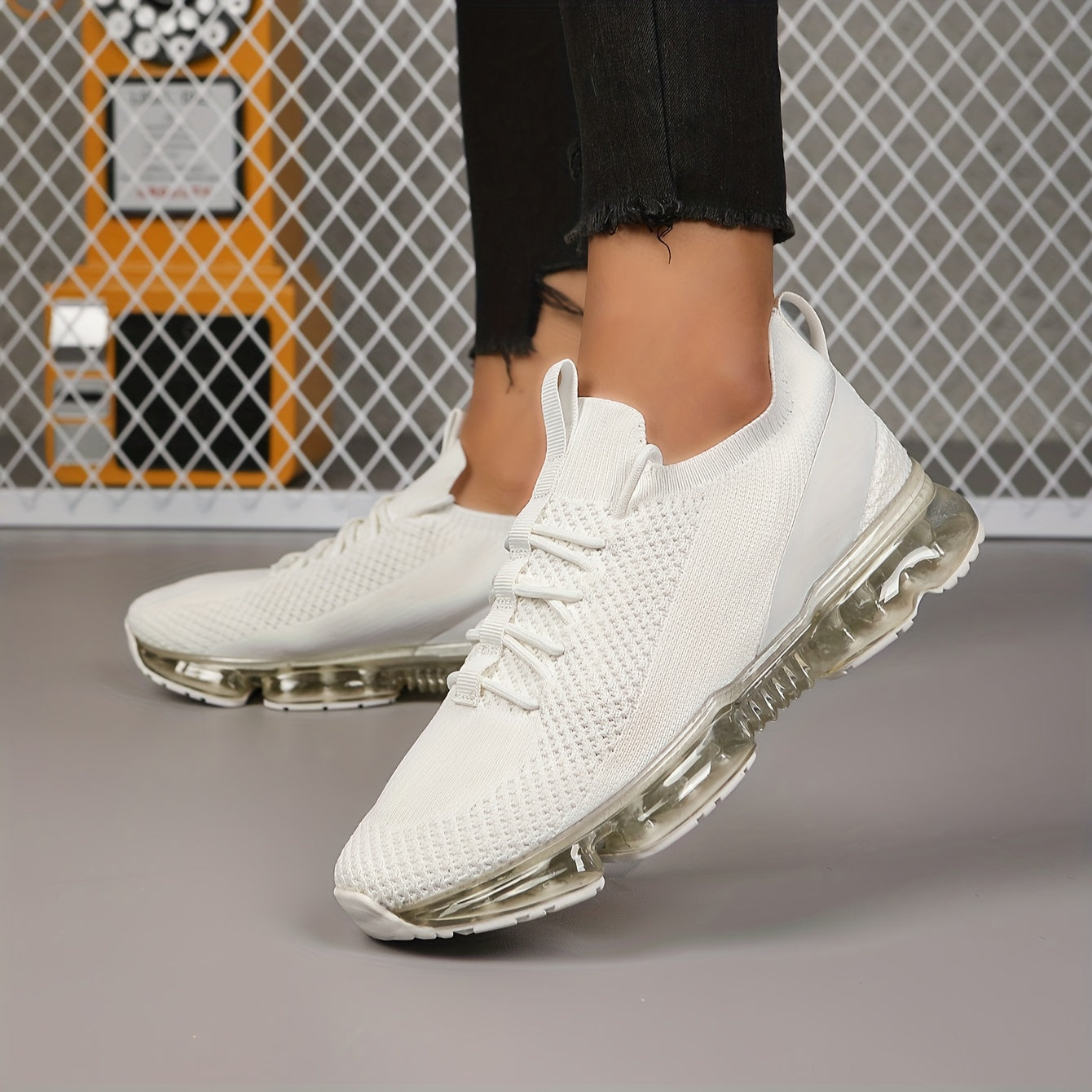 Ultra Lightweight Breathable Mesh Running Shoes - Stabilizing Support, Non Slip Sole, Wear Resistant Fabric Upper - Perfect for Summer, Stability and Casual Versatile Sports