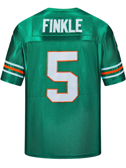 Men's Solid #5 Breathable Rugby Jersey, Active Slightly Stretch V Neck Short Sleeve Uniform American Football Shirt For Training Competition Party