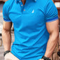 BM149 Men'S Short-Sleeve Polo Shirt, Casual Wear with Print Patterns, Stylish And Slightly Stretchy, Comfortable for Men'S Golf.