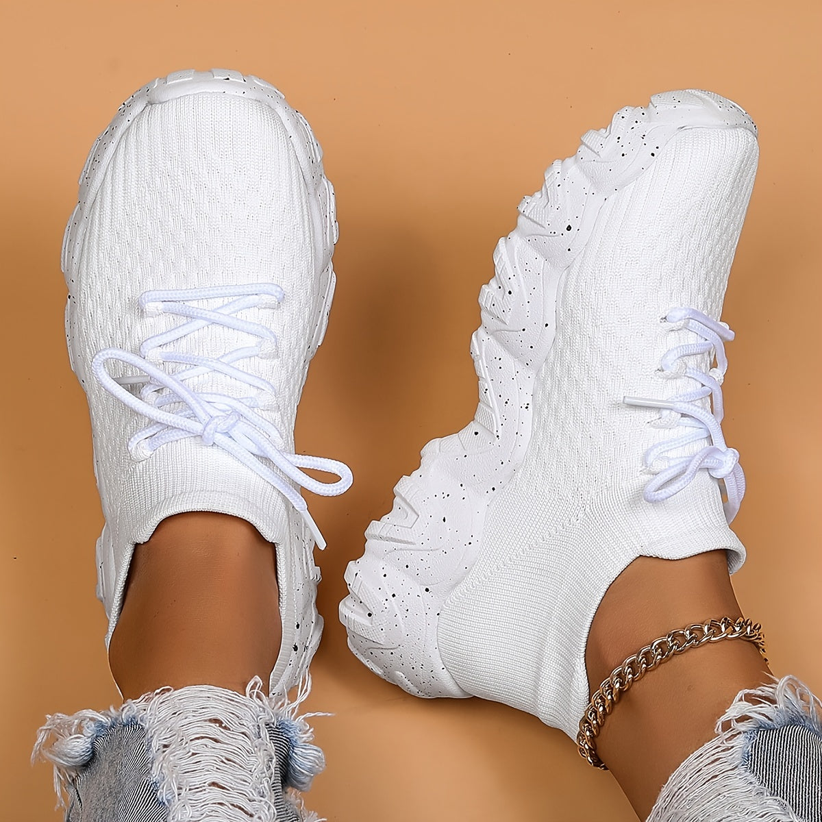 Thick Sole Shock Absorption Octopus Sneakers, Mesh Breathable Non Slip Running Shoes, Wear Resistance Sport Shoes For Running Walking Jogging