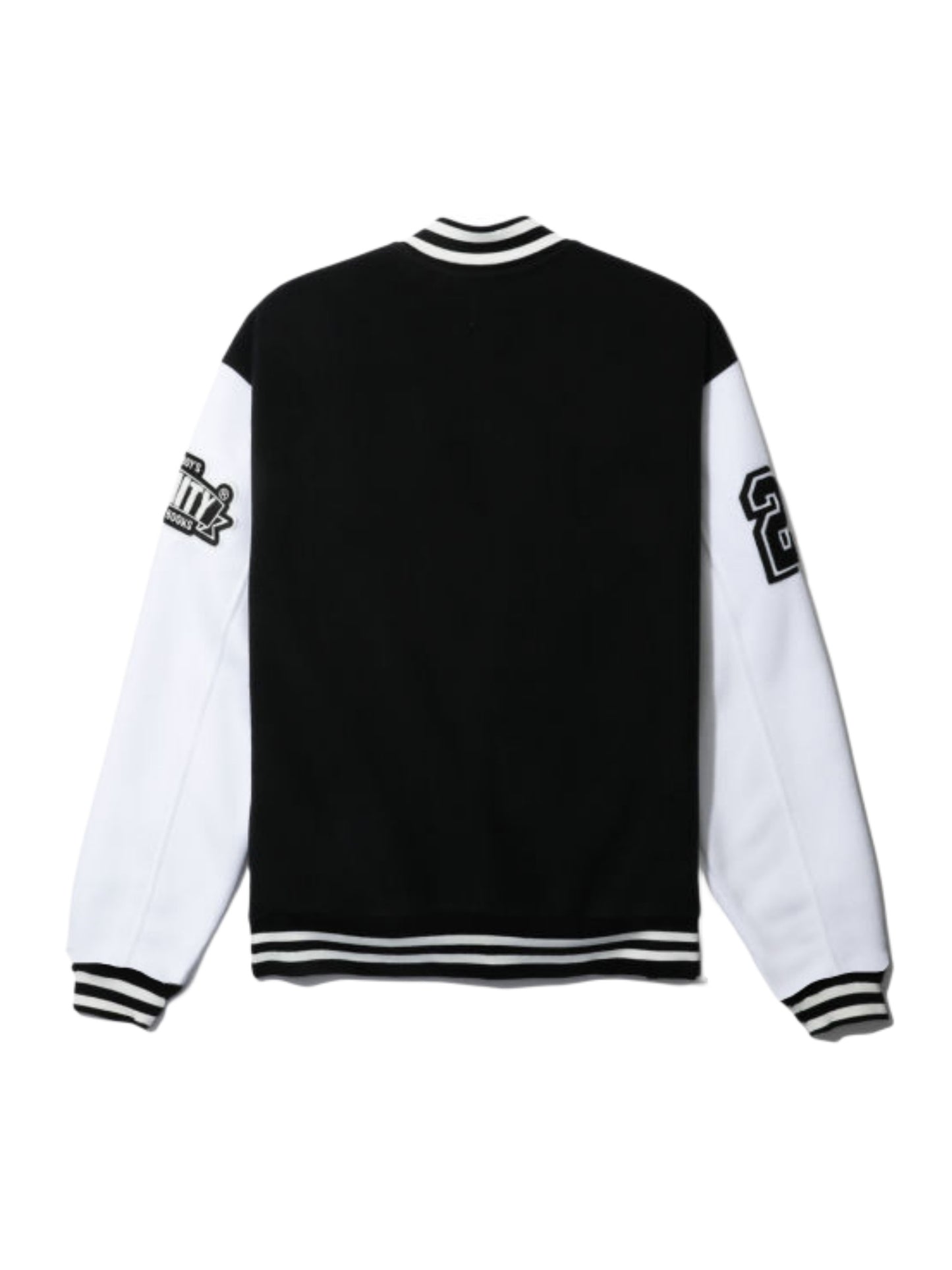 Mens Fashionable Letter Print Varsity Jacket - Color Block Button Up for Spring/Fall - Casual Style Perfect for School or Baseball